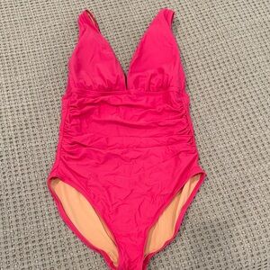 J. Crew Hot Pink One-Piece Swimsuit
